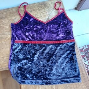 Vintage velvet spaghetti strap top